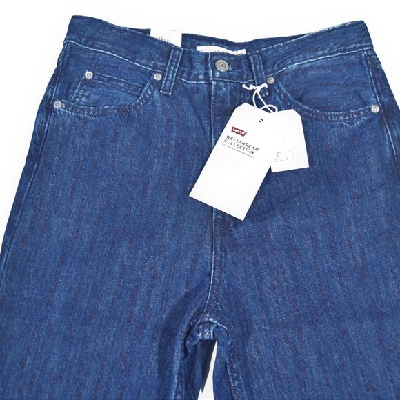 NWT LEVIS WELLTHREAD 70S HIGH SLIM STRAIGHT JEANS, 29X29 - Picture 3 of 8